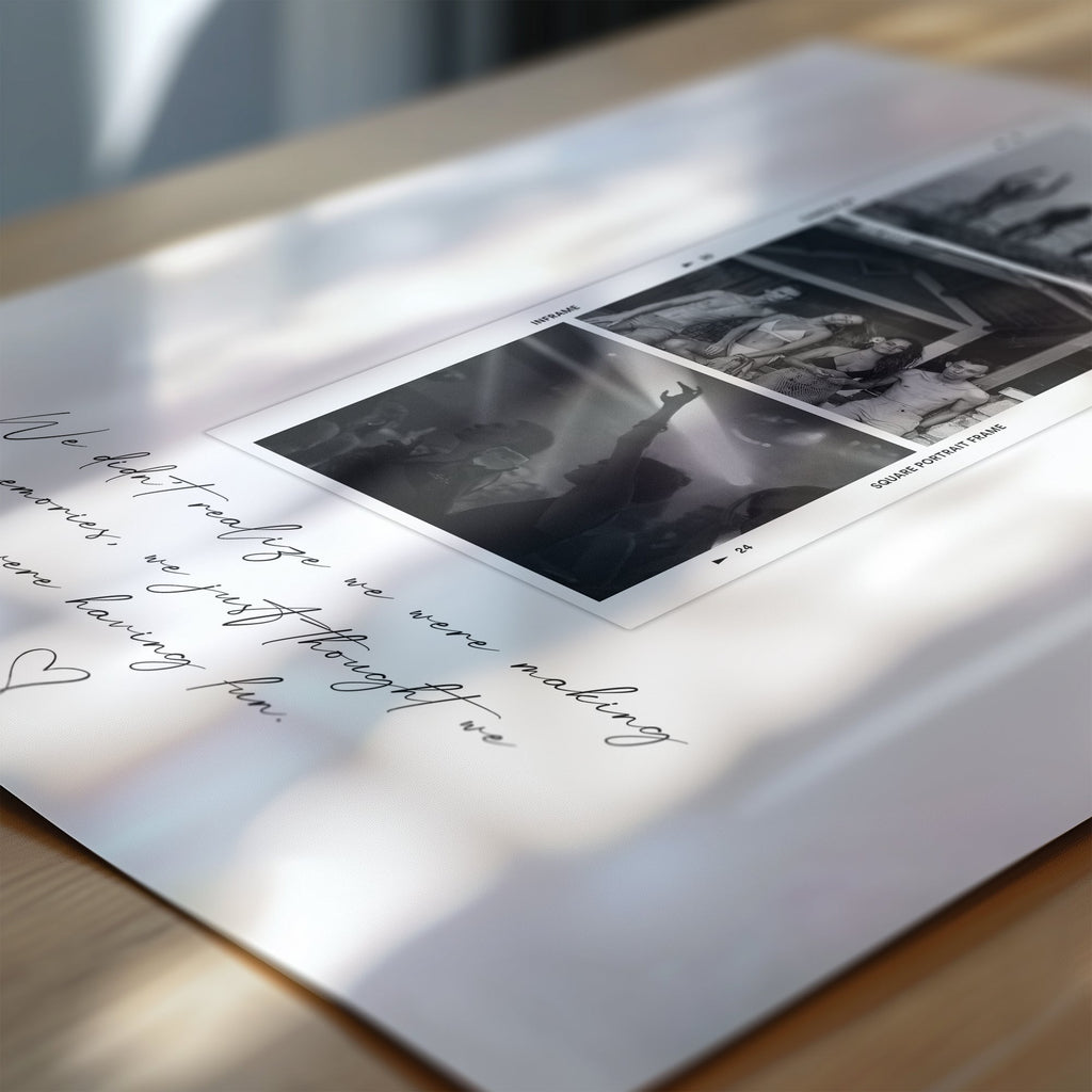 Personalised Photo Booth Strip Print